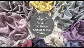 So kürzt Du Deinen Vorhang mit einem Bügelband | SARAH & SUE HOW TO