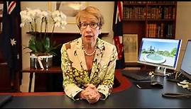 A Message From Her Excellency the Honourable Margaret Beazley, 39th Governor of NSW