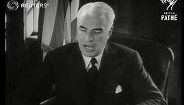 Edward Stettinius announces establishment of United Nations (1945)
