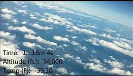 WOW !!! FLAT EARTH (NON FISH EYE LENS) 14 Mile High Balloon Flight!