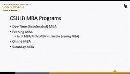 CSULB MBA Programs Information Session Fall 2024