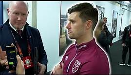 West Ham defender Aaron Cresswell speaks after his side's 5-0 Europa League win over SC Freiburg
