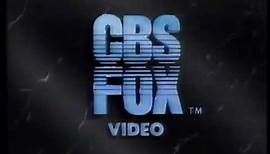 CBS Fox Video (1998) Company Logo (VHS Capture)