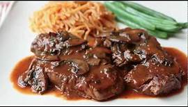 Beef Medallions with Caramelized Tomato Mushroom Pan Sauce - Beef Tenderion Medallions