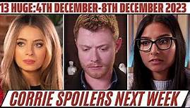 13 huge Coronation Street spoilers for next week from 4th December – 8th December 2023