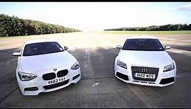 BMW M135i v Audi RS3: Road, Track, Drag-race. - /CHRIS HARRIS ON CARS