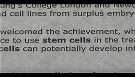 A Stem Cell Story