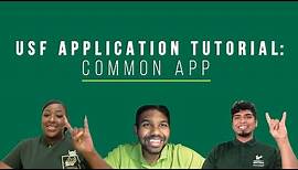 USF Application Tutorial | Common App | University of South Florida