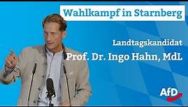 Wahlkampf in Starnberg: Prof. Dr. Ingo Hahn