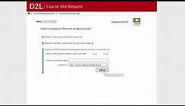 D2L Course Site Request Overview