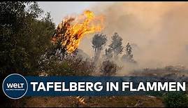 TAFELBERG IN FLAMMEN: Großfeuer in Südafrikas Touristenmetropole Kapstadt I WELT News