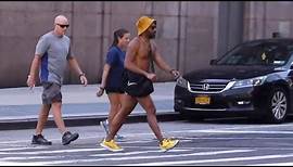 Donald Glover and his girlfriend Michelle White took to the streets for a pleasant stroll