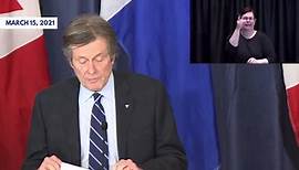 John Tory - We're making solid progress on the vaccine...