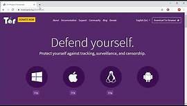 Tor Download and Installation - Windows 10