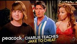 Two and a Half Men | Charlie Helps Jake Cheat on His Girlfriend During Christmas