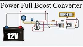 DIY Boost Converter | step up converter 12v to 24v | dc to dc boost converter (10A)