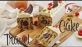 Travel Cake! Saftiger Pistazienkuchen mit Himbeekonfitüre
