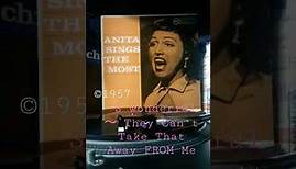ANITA O'DAY /'S Wonderful～They Can't Take That Away From Me (from album “Anita sings the most.1957)