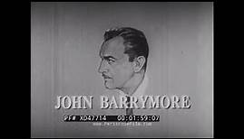 " JOHN BARRYMORE " 1965 BIOGRAPHY OF ONE OF HOLLYWOOD'S GREATEST ACTORS XD47714