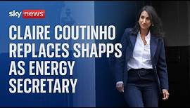 Cabinet reshuffle: Claire Coutinho announced as Energy Secretary
