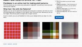 How to Make Plaid Patterns with PlaidMaker.com