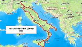 Italienrundfahrt im Camper (2022) Teil 1 (Die Westküste)