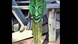 Tiki Mask carved from Palm Husk