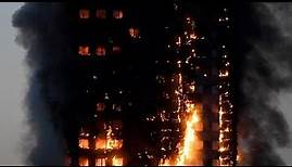 London: Bewohntes Hochhaus in Flammen