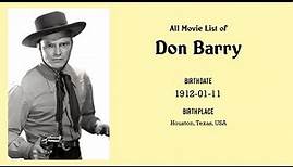 Don Barry Movies list Don Barry| Filmography of Don Barry