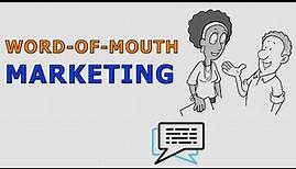 Word of mouth marketing definition II Word of mouth marketing examples