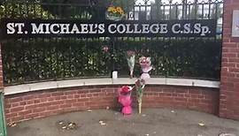 Flowers outside St Michael's College
