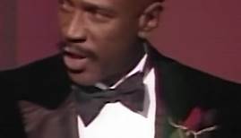 Louis Gossett, Jr. accepting the Actor in a Supporting Role Oscar for his performance as the intimidating Marine drill instructor Sgt. Emil Foley in ‘An Officer and a Gentleman.’ In 1983, Gossett became the third Black Oscar nominee in the Supporting Actor category and the first to win the Oscar. #louisgossettjr #anofficerandagentleman #bestsupportingactor #oscar #oscars #speech #history #christopherreeve #susansarandon