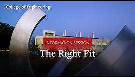 Cornell University College of Engineering Info Session Part 10: The Right Fit