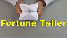 How To Make A Fortune Teller Out Of Paper
