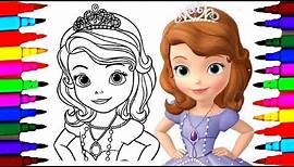 How to Draw Sofia the First Coloring Pages l Disney Junior Drawing Videos l Art for Kids