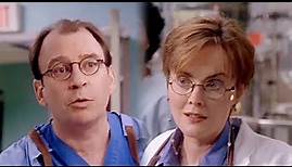 Laura Innes and her real life husband David Brisbin in the same scene on ER