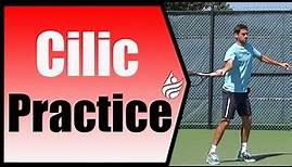 Marin Cilic Practice Session (Cincinnati 2014)