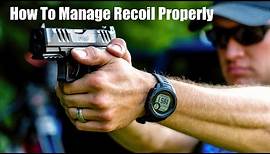 How To Manage Recoil | Handgun Recoil Control w/ Walther PDP