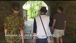 Hannah and Abby Tour Yale’s Saybrook College with Rod O’Flaherty