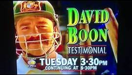 Channel Nine Cricket David Boon Testimonial 1996/97 Promo