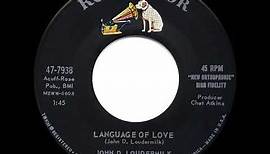 1961 HITS ARCHIVE: Language Of Love - John D. Loudermilk