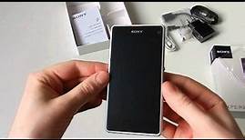 Unboxing: Sony Xperia Z1 compact weiss