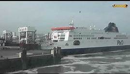 Calais - Dover Autofähre car ferry Ärmelkanal nach England Kreidefelsen