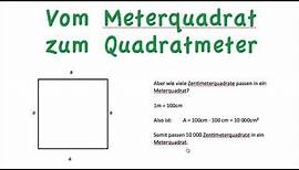 Vom Meterquadrat zum Quadratmeter