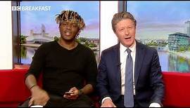 KSI COLLAB WITH NEWSREADER CHARLIE STAYT | BBC Breakfast