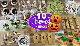 10 GRUSELIGE 👻 🎃 HALLOWEEN Snacks für die perfekte Halloween Party