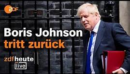 Boris Johnson tritt als Parteichef zurück - bleibt als Premier vorerst im Amt | ZDFheute live