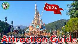 Hong Kong Disneyland ATTRACTION GUIDE - 2024 - All rides & Shows + NEW World of Frozen land