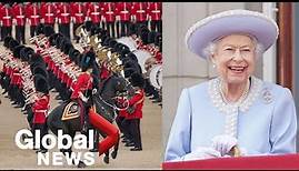Queen's Platinum Jubilee: Trooping the Colour parade, military pageant to Buckingham Palace | FULL