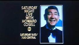 "Saturday Night Live with Howard Cosell" Promo in 1975